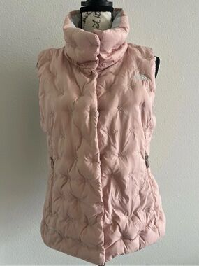 The North Face Women's Pale Pink Quilted Puffer Vest